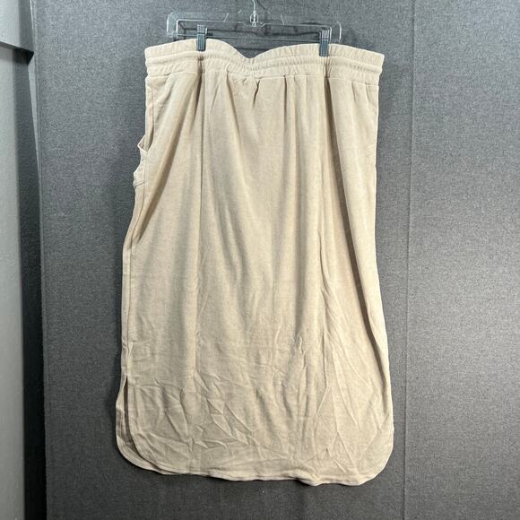 Belle Beach by Kim Gravel Poolside Terry Maxi Skirt Sand Size Extra Large - Picture 2 of 9